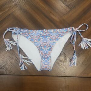 Sea Gypsy Swim Tribal Fringe Bikini Bottom Large